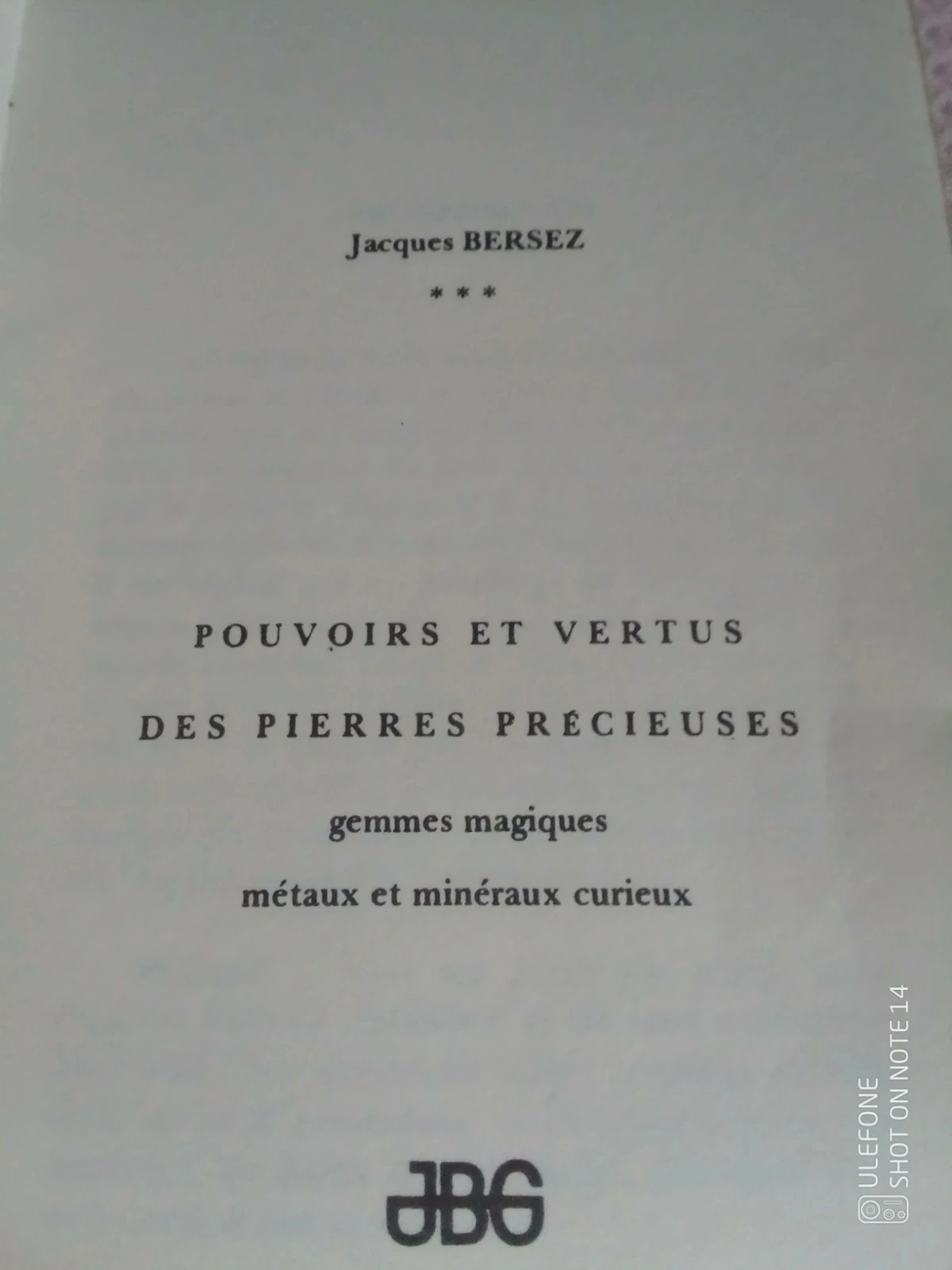 Livro magia Poderes e virtudes das pedras preciosas Jacques Bersez – photo 5